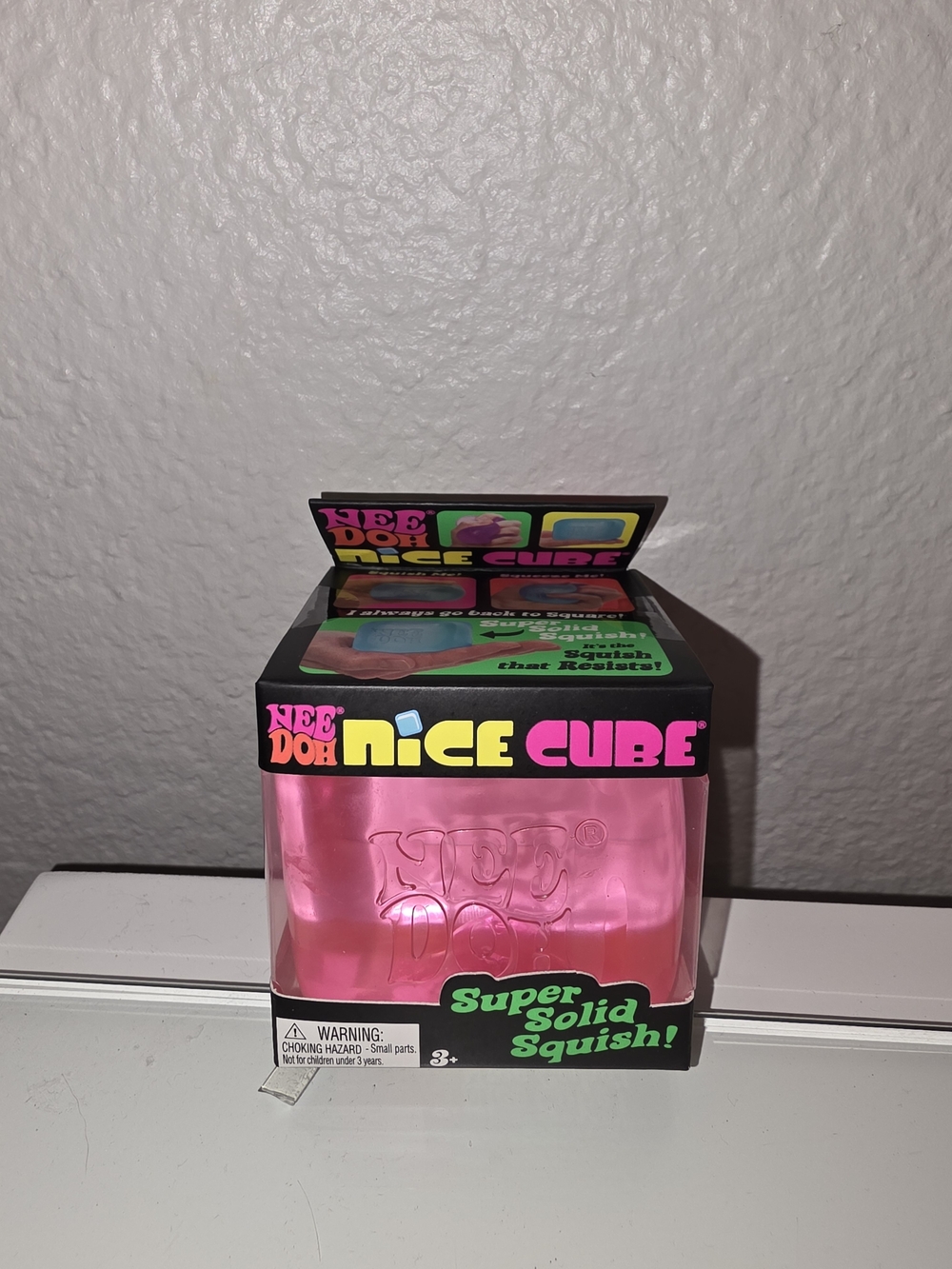 Nice Cube Pink Squish Toy